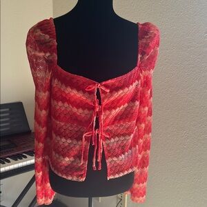 Chelsea & Violet Vibrant Red Top